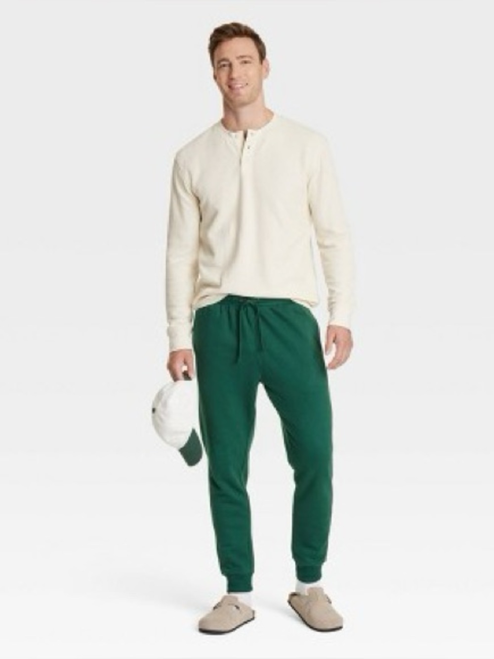 Men's XS Green Every Wear Fleece Jogger Pants - Goodfellow & Co™